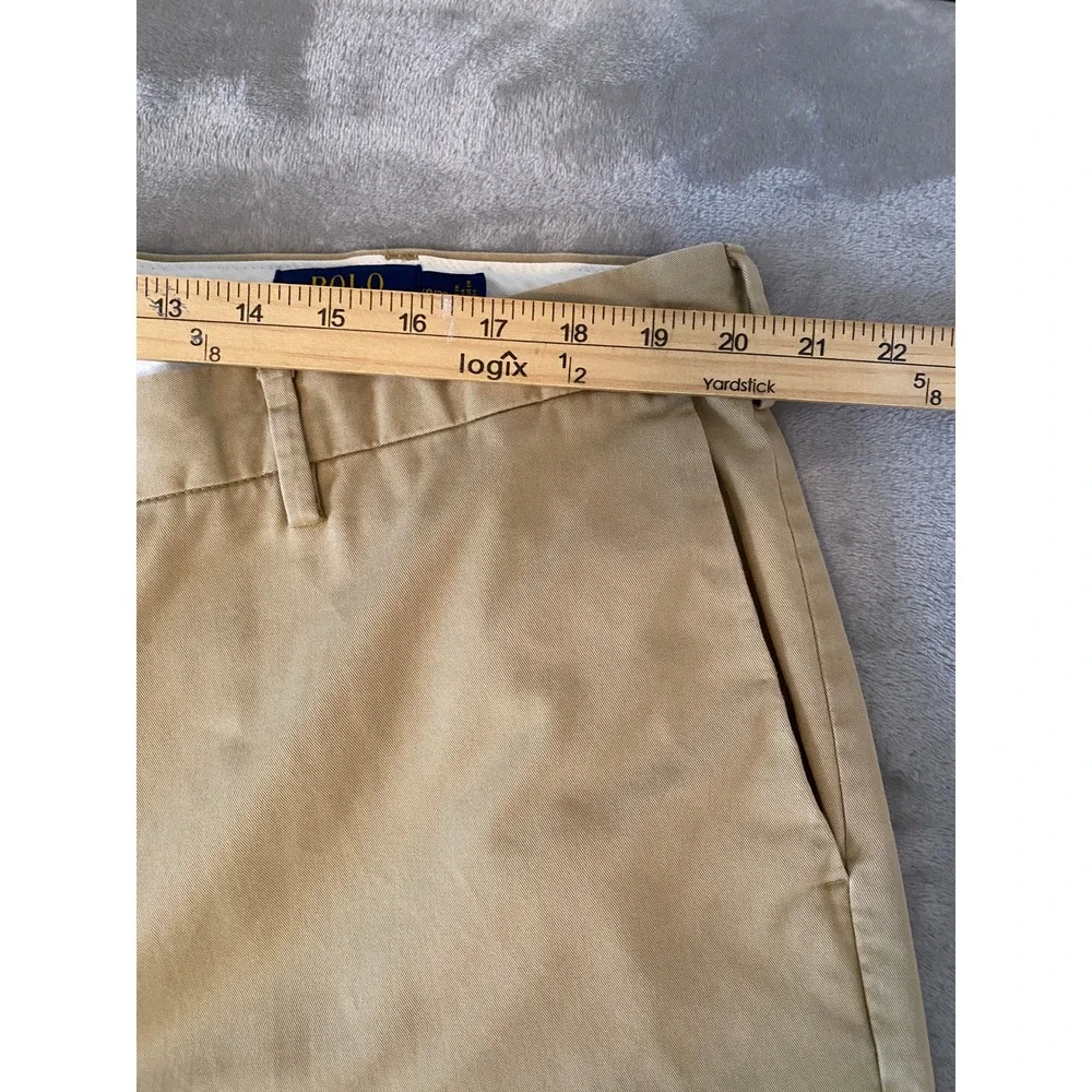Polo Ralph Lauren Pants Sz 40/32 Tan Stretch Classic‎ Fit Chino Business Casual